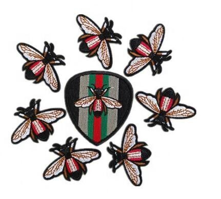 Patches de abelha design de fábrica com ferro bordado completo no suporte fornecedor