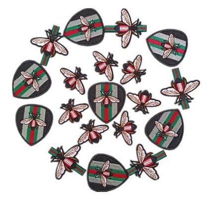 Patches de abelha design de fábrica com ferro bordado completo no suporte fornecedor